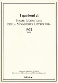 I quaderni di prassi ecdotiche della modernità letteraria - Librerie.coop