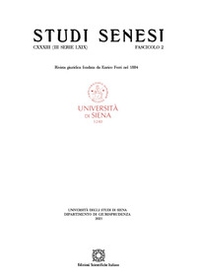 Studi senesi. Rivista giuridica - Vol. 2 - Librerie.coop