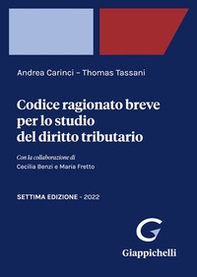 Codice ragionato breve per lo studio del diritto tributario - Librerie.coop Codice ragionato breve per lo studio del diritto tributario - Librerie.coop