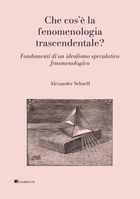 Che cos’è la fenomenologia trascendentale? - Librerie.coop