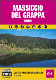Massiccio del Grappa nord. Carta per escursionisti 1:25.000 - Librerie.coop