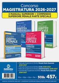Kit 3 manuali superiori + compendio superiore Penale parte speciale 2026-2027 - Librerie.coop