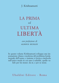 La prima ed ultima libertà - Librerie.coop