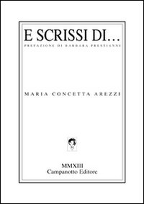 E scrissi di... - Librerie.coop E scrissi di... - Librerie.coop
