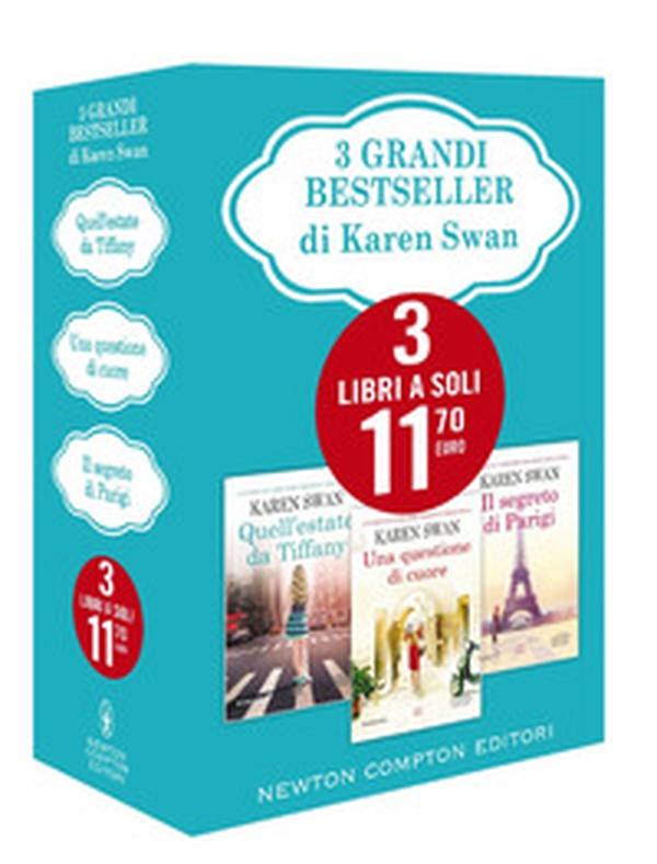 3 grandi bestseller di Karen Swan: Quell'estate da Tiffany-Una questione di cuore-Il segreto di Parigi - Librerie.coop 3 grandi bestseller di Karen Swan: Quell'estate da Tiffany-Una questione di cuore-Il segreto di Parigi - Librerie.coop