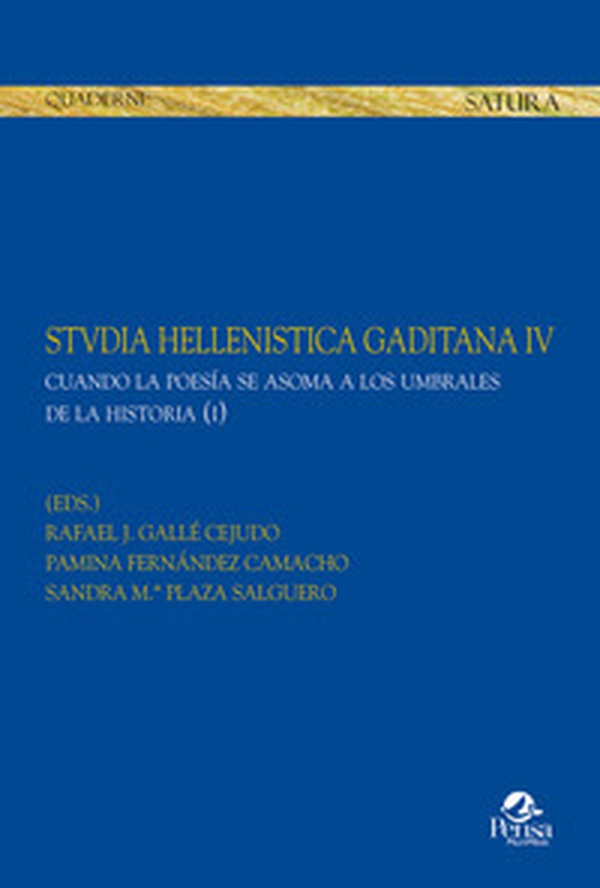 Stvdia hellenistica gaditana - Vol. 4\1 - Librerie.coop Stvdia hellenistica gaditana - Vol. 4\1 - Librerie.coop