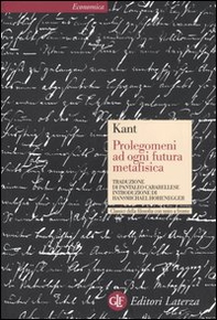 Prolegomeni ad ogni futura metafisica che potrà presentarsi come scienza. Testo tedesco a fronte - Librerie.coop Prolegomeni ad ogni futura metafisica che potrà presentarsi come scienza. Testo tedesco a fronte - Librerie.coop