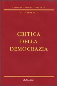 Critica della democrazia - Librerie.coop