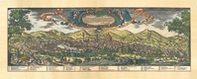 Veduta di Firenze. Spada XVII secolo (carta murale anticata in canvas cm 94x38) - Librerie.coop