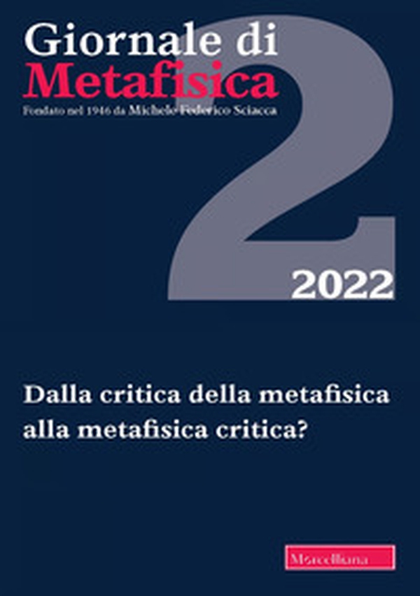 Giornale di metafisica - Vol. 2 - Librerie.coop Giornale di metafisica - Vol. 2 - Librerie.coop