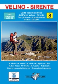 Velino-Sirente. Carta escursionistica del Parco Velino-Sirente. Con gli itinerari di scialpinismo. Scala 1:25.000 - Librerie.coop