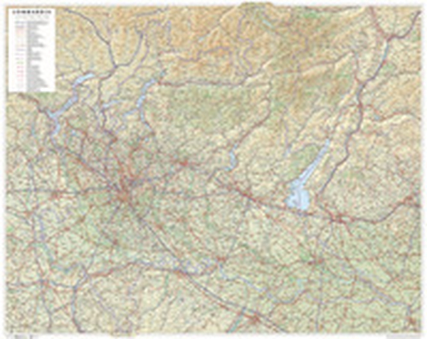 Lombardia. Carta stradale della regione 1:250.000 (carta murale plastificata stesa cm 108 x 86 cm) - Librerie.coop Lombardia. Carta stradale della regione 1:250.000 (carta murale plastificata stesa cm 108 x 86 cm) - Librerie.coop