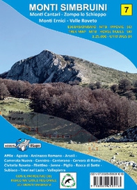 Carta Monti Simbruini. Monti Cantari - Zompo lo Schioppo - Monti Ernici - Valle Roveto 1:25000 - Librerie.coop