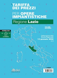 Tariffa dei prezzi per opere impiantistiche 2022. Regione Lazio - Librerie.coop