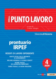 Il Punto Lavoro 4/2020 - Prontuario Irpef - Librerie.coop Il Punto Lavoro 4/2020 - Prontuario Irpef - Librerie.coop