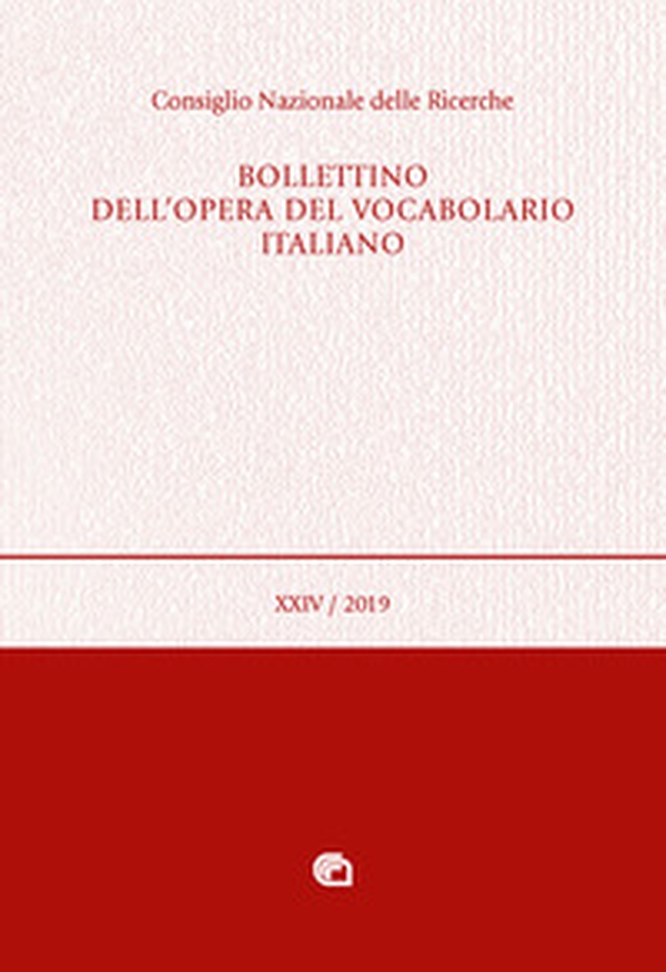 Bollettino dell'opera del vocabolario italiano - Librerie.coop Bollettino dell'opera del vocabolario italiano - Librerie.coop
