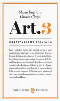 Costituzione italiana: articolo 3 - Librerie.coop