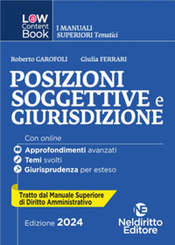 L(a)w content book. I manuali superiori tematici. Posizioni soggettive e giurisdizione. Per concorso in Magistratura - Vol. 6 - Librerie.coop L(a)w content book. I manuali superiori tematici. Posizioni soggettive e giurisdizione. Per concorso in Magistratura - Vol. 6 - Librerie.coop