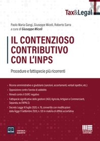Il contenzioso contributivo con l'INPS - Librerie.coop