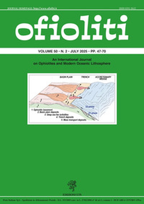 Ofioliti. An international journal on ophiolites and modern oceanic lithosphere - Vol. 50\2 - Librerie.coop Ofioliti. An international journal on ophiolites and modern oceanic lithosphere - Vol. 50\2 - Librerie.coop