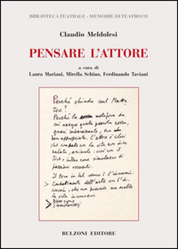 Pensare l'attore - Librerie.coop Pensare l'attore - Librerie.coop