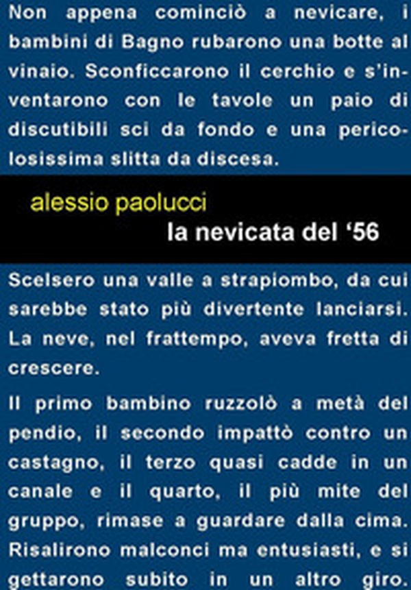 La nevicata del '56 - Librerie.coop La nevicata del '56 - Librerie.coop