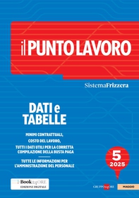 Il Punto Lavoro 5/2025 - Dati e tabelle - Librerie.coop