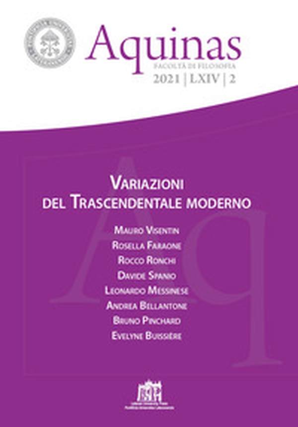 Aquinas. Rivista internazionale di filosofia - Librerie.coop Aquinas. Rivista internazionale di filosofia - Librerie.coop