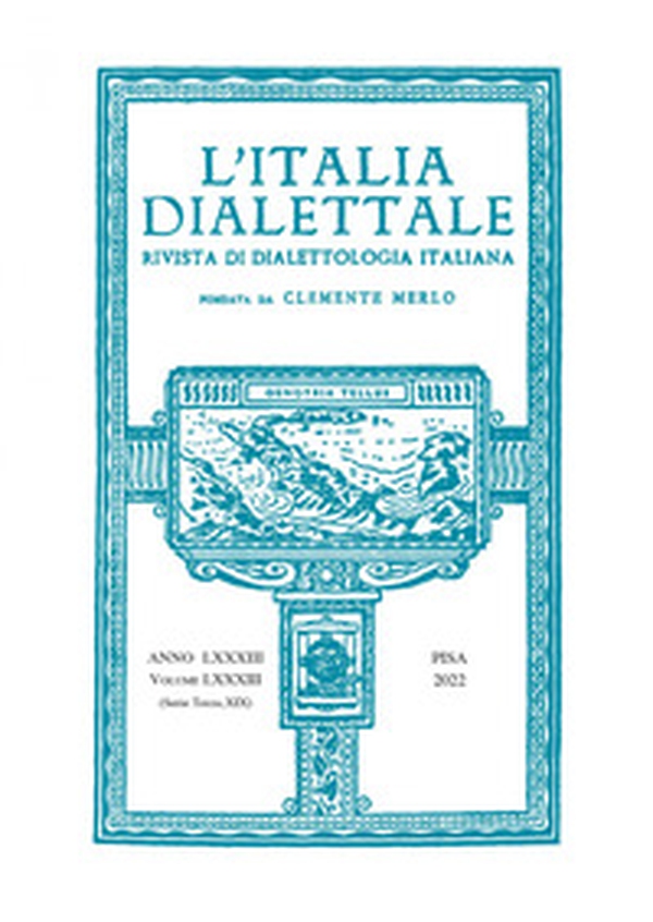 L'Italia dialettale. Rivista di dialettologia italiana - Vol. 83 - Librerie.coop L'Italia dialettale. Rivista di dialettologia italiana - Vol. 83 - Librerie.coop