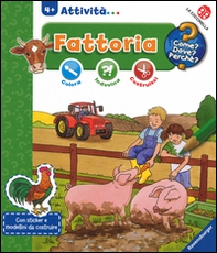 Fattoria. Colora, indovina, costruisci. Con adesivi - Librerie.coop