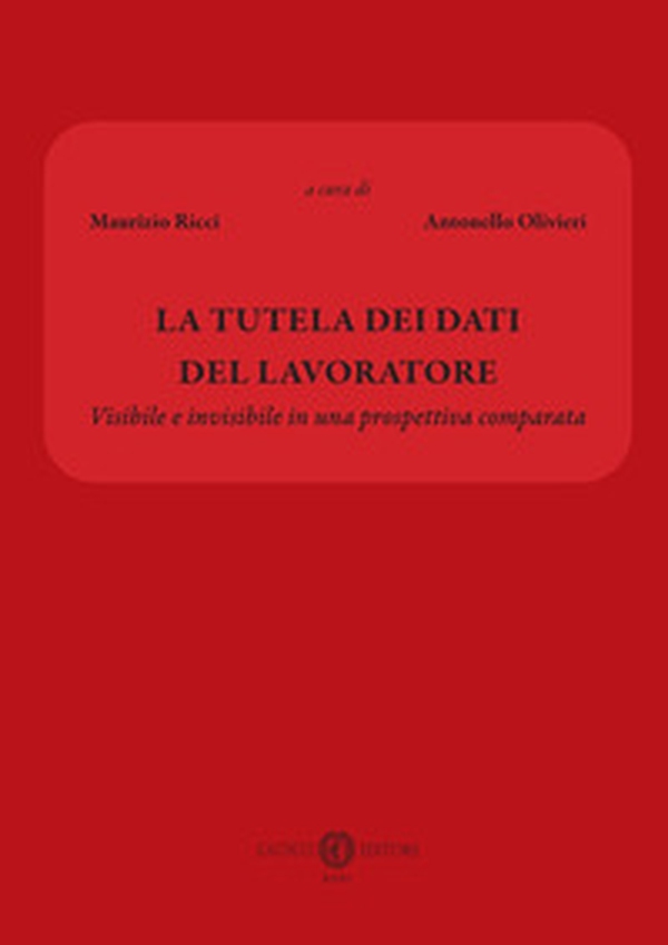 La tutela dei dati del lavoratore. Visibile e invisibile in una prospettiva comparata - Librerie.coop La tutela dei dati del lavoratore. Visibile e invisibile in una prospettiva comparata - Librerie.coop