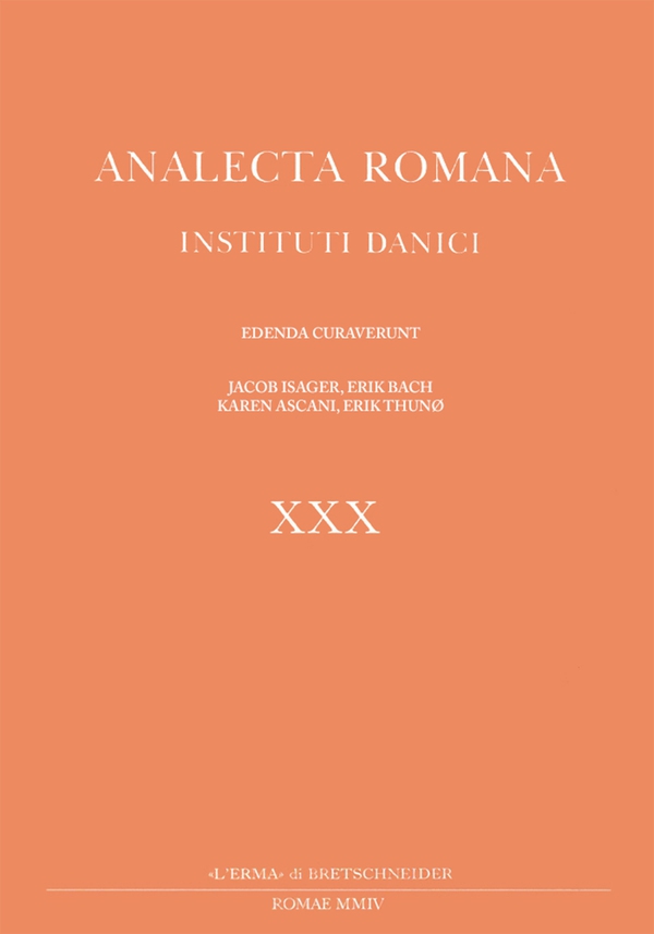 Analecta Romana Instituti Danici, XXX (2004) - Librerie.coop