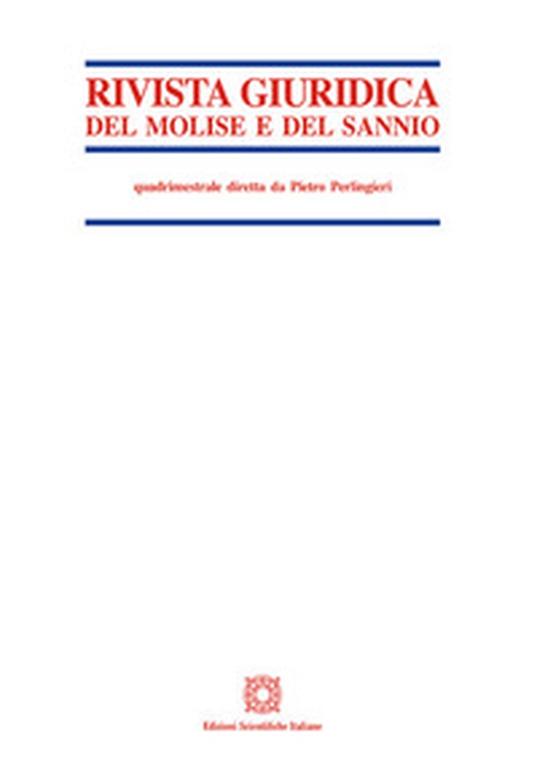 Rivista giuridica del Molise e del Sannio - Vol. 2 - Librerie.coop Rivista giuridica del Molise e del Sannio - Vol. 2 - Librerie.coop