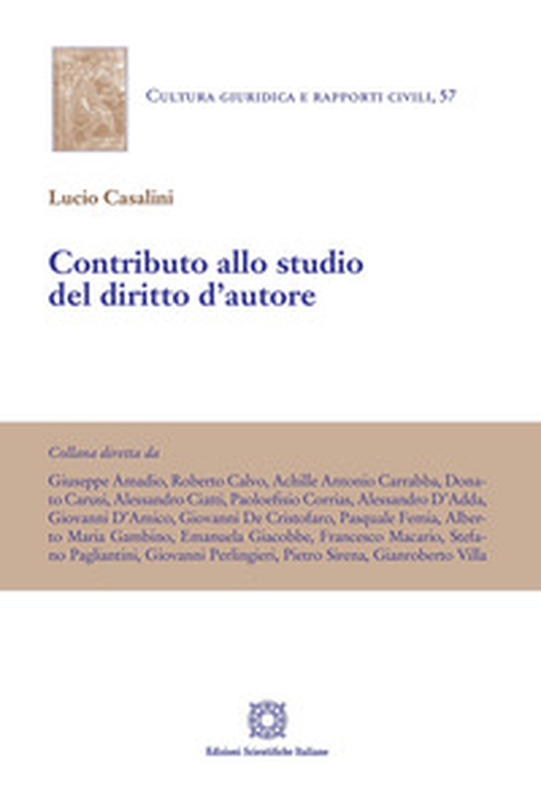 Contributo allo studio del diritto d'autore - Librerie.coop
