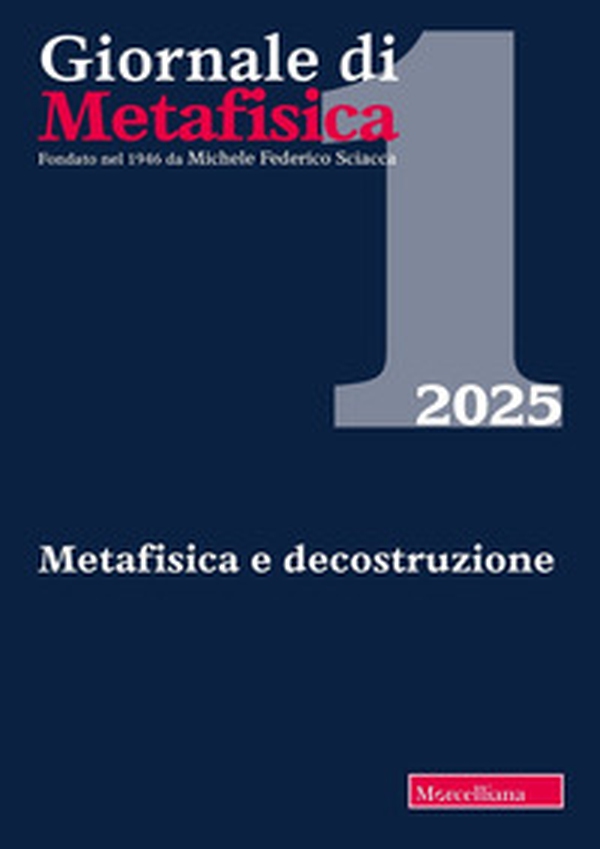 Giornale di metafisica - Vol. 1 - Librerie.coop Giornale di metafisica - Vol. 1 - Librerie.coop