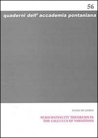 Semicontinuity theorems in the calculus of variations - Librerie.coop Semicontinuity theorems in the calculus of variations - Librerie.coop