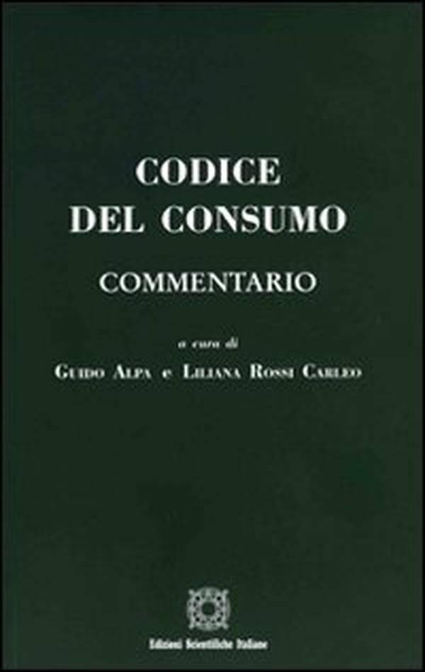 Codice del consumo - Librerie.coop Codice del consumo - Librerie.coop