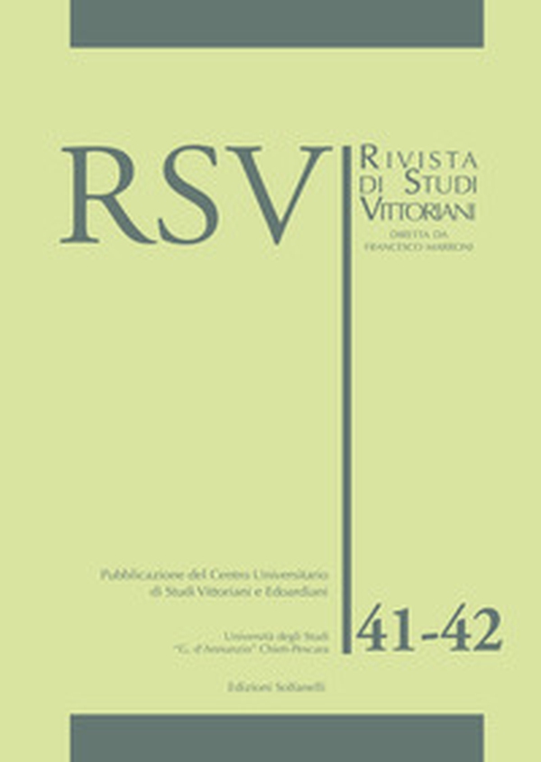RSV. Rivista di studi vittoriani - Vol. 41-42 - Librerie.coop RSV. Rivista di studi vittoriani - Vol. 41-42 - Librerie.coop