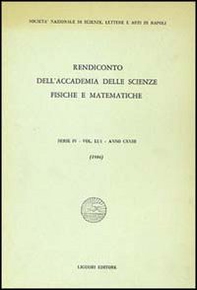Rendiconto dell'Accademia delle scienze fisiche e matematiche. Serie IV - Librerie.coop