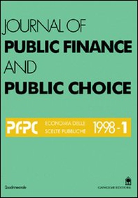 Journal of public finance and public choice - Vol. 1 - Librerie.coop