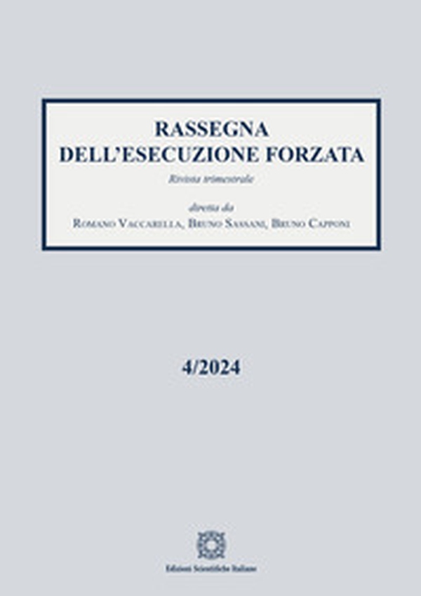 Rassegna dell'esecuzione forzata - Vol. 4 - Librerie.coop Rassegna dell'esecuzione forzata - Vol. 4 - Librerie.coop