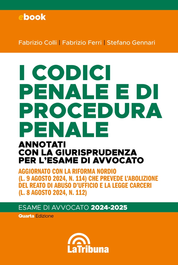 I codici penale e di procedura penale per l'esame di avvocato 2023-2024 - Librerie.coop I codici penale e di procedura penale per l'esame di avvocato 2023-2024 - Librerie.coop