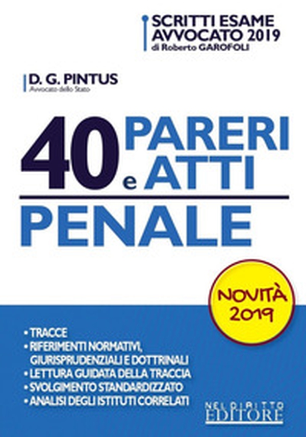 40 pareri e atti. Penale - Librerie.coop 40 pareri e atti. Penale - Librerie.coop