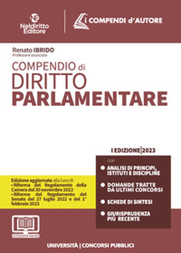 Compendio di diritto parlamentare - Librerie.coop Compendio di diritto parlamentare - Librerie.coop