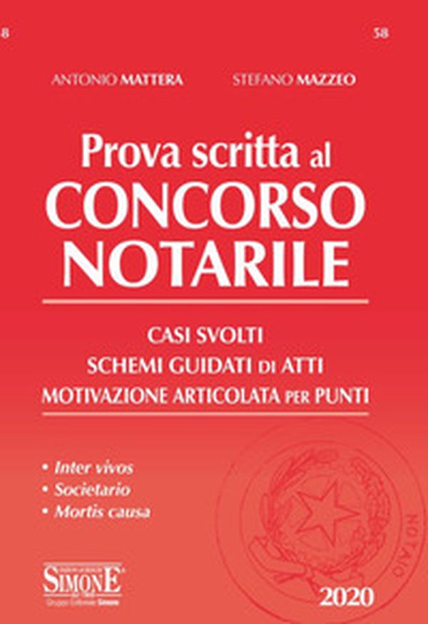 Prova scritta al concorso notarile. Casi svolti. Schemi guidati di atti. Motivazione articolata per punti - Librerie.coop Prova scritta al concorso notarile. Casi svolti. Schemi guidati di atti. Motivazione articolata per punti - Librerie.coop