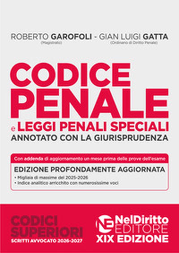 Codice Penale annotato con la giurisprudenza 2026-2027 per l'esame di Avvocato - Librerie.coop