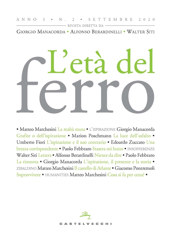 L' età del ferro 2/2020 - Librerie.coop L' età del ferro 2/2020 - Librerie.coop