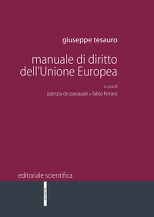 Manuale di diritto dell'Unione Europea - Librerie.coop Manuale di diritto dell'Unione Europea - Librerie.coop