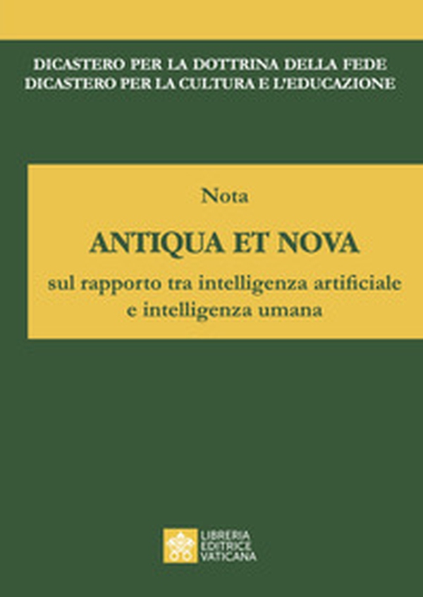 Nota antiqua et nova sul rapporto tra intelligenza artificiale e intelligenza umana - Librerie.coop Nota antiqua et nova sul rapporto tra intelligenza artificiale e intelligenza umana - Librerie.coop