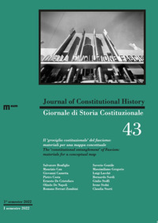 Giornale di storia Costituzionale-Journal of Constitutional history - Vol. 43 - Librerie.coop Giornale di storia Costituzionale-Journal of Constitutional history - Vol. 43 - Librerie.coop